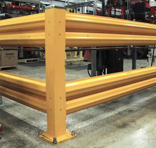 Medium Duty Warehouse Guard Rail - In Stock Ontario, CA